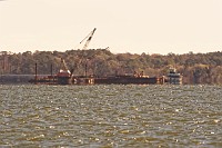 D5C_3473 Barge near the Yorktown oil terminal