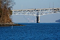 D5C_5423 Vapor plumes at West Point viewed through the Coleman Bridge